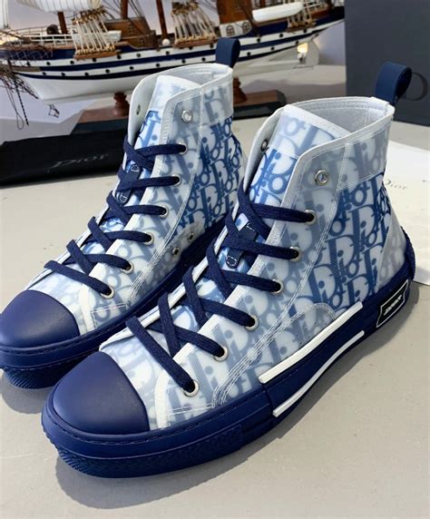 dior shoes b23 blue|Dior sneakers b23 high top.